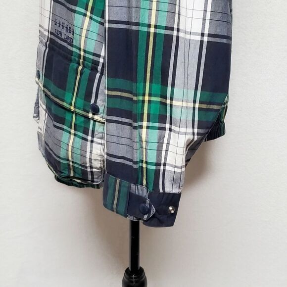 LAUREN Ralph Lauren Plaid Full-zip Drawstring Hooded Elastic Waistband Jacket M - Picture 8 of 16